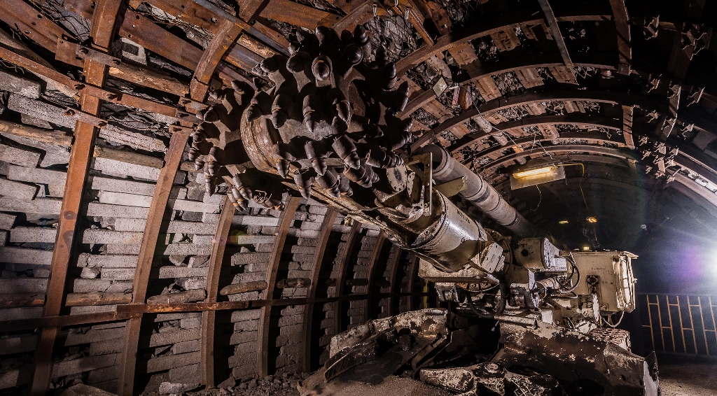 A big machine in the Guido Coal Mine